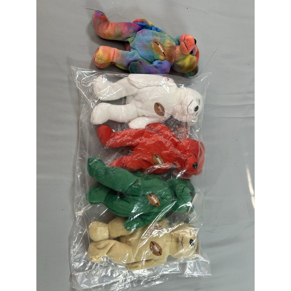 salvino's team set‎ 2000 joe montana plush bear lot of 5 including Super Joe